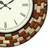 Analog Wooden Wall Clock with Wooden blocks (Brown|18*18inch)