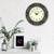 Analog Wooden Wall Clock with Metal Cutting Work(Golden,Black|18*18inch)
