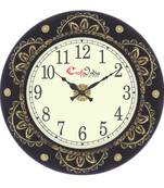 Analog Wooden Wall Clock with Metal Cutting Work(Golden,Black|18*18inch)