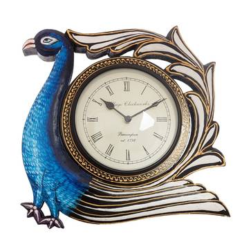 Bird Shape Vintage Wooden Handcrafted Wall Clock 1
