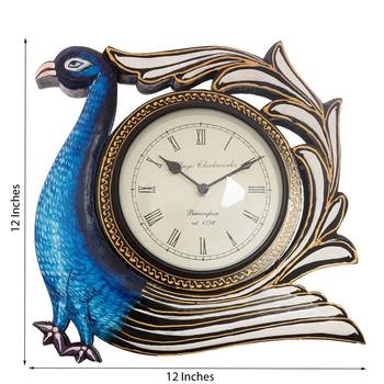 Bird Shape Vintage Wooden Handcrafted Wall Clock 3