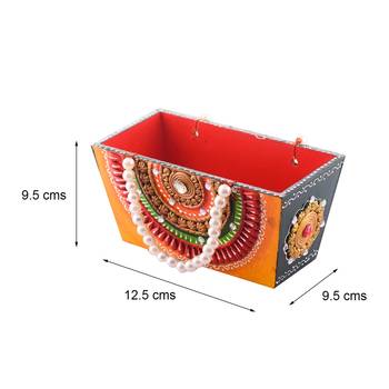 Papier-Mache Wooden Decorative Premium Pen Stand Utility Box 2