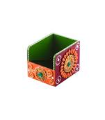 Papier-Mache Wooden Decorative Premium Pen Stand Utility Box