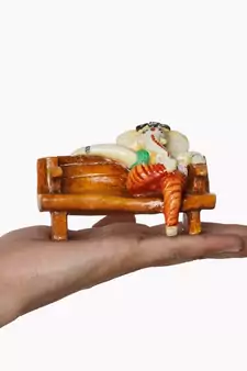 Polyresin Lord Ganesha in McDonald Style Visiting Card Holder