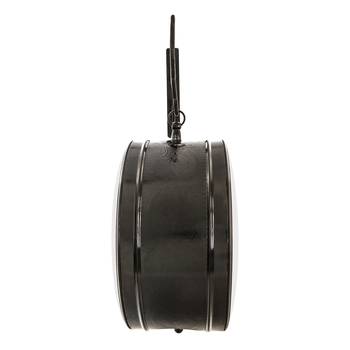 Metal Analog Round Dual Dial Hanging Station Wall Clock ( Black | Dial Size: 10 inch , size: 18*14 inch ) 5
