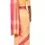 Light Orange Woven Pure Bhagalpuri Linen Saree With Blouse