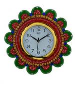 Papier-Mache Sublime Round Handcrafted Wall Clock