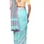 Light Blue Woven Pure Bhagalpuri Linen Saree With Blouse