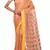 Orange Woven Pure Bhagalpuri Linen Saree With Blouse