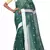 Dark Green Woven Pure Bhagalpuri Linen Saree With Blouse