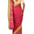 Dark Pink Bengal Handloom Pure Cotton Saree With Blouse