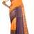 Orange Bengal Handloom Pure Cotton Saree Without Blouse