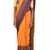 Orange Bengal Handloom Pure Cotton Saree Without Blouse