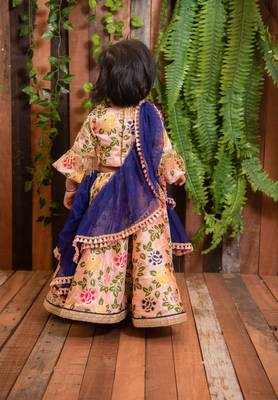 Peach Brocade Ghagra 2