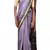 Light Purple Odisha Handloom Ikat Pure Tussar Silk Saree With Blouse