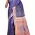 Indigo Odisha Handloom Ikat Pure Tussar Silk Saree With Blouse