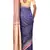 Indigo Odisha Handloom Ikat Pure Tussar Silk Saree With Blouse