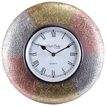 Handcrafted Premium Round Wooden Wall Clock 1