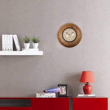 Elegant Golden Vintage Wooden Handcrafted Wall Clock 2