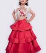 Giraffe Embroidered Lehnga