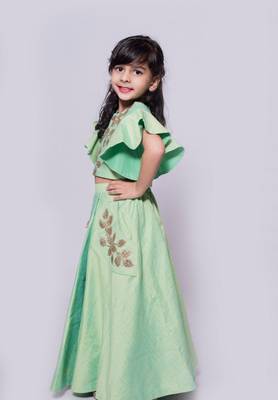 Leaf Embroidered Lehnga 2