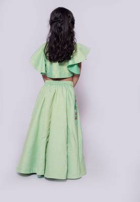 Leaf Embroidered Lehnga 3