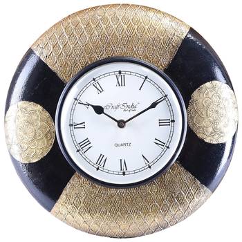 Handcrafted Premium Round Wooden Wall Clock 1