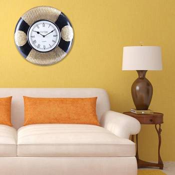 Handcrafted Premium Round Wooden Wall Clock 2