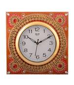 Wooden Papier Mache Dazzling Artistic Handcrafted Wall Clock