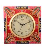 Wooden Papier Mache Suberb Artistic Handcrafted Wall Clock
