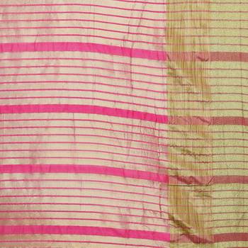Pink Woven Banarasi Silk Saree With Blouse 3