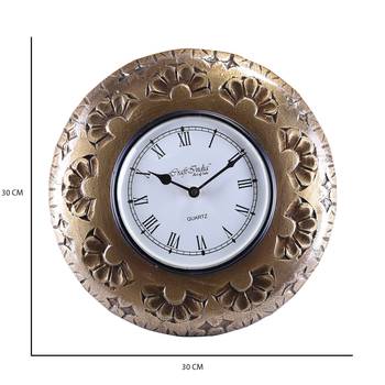 Handcrafted Premium Round Wooden Wall Clock 2