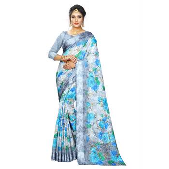 Multicolor Woven Cotton Silk Saree With Blouse 1