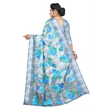 Multicolor Woven Cotton Silk Saree With Blouse 3
