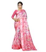 Multicolor Woven Cotton Silk Saree With Blouse