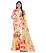 Multicolor Woven Cotton Silk Saree With Blouse