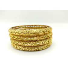 Gold Plated Designer Bangles Set Of 4