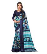 Multicolor Woven Cotton Silk Saree With Blouse