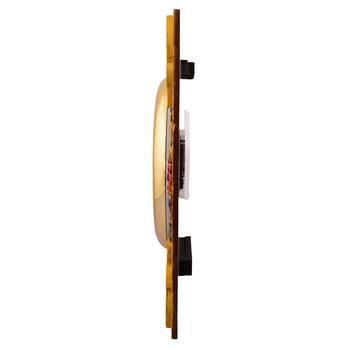 Wooden Papier Mache Decorative Embossed Handcrafted Wall Clock 3