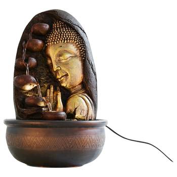 Oval Textured Lord Buddha Water Fountain 1