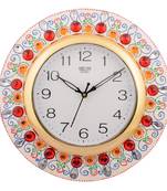 Wooden Papier Mache Ornamental Handcrafted Wall Clock