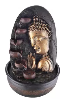 Oval Textured Lord Buddha Water Fountain