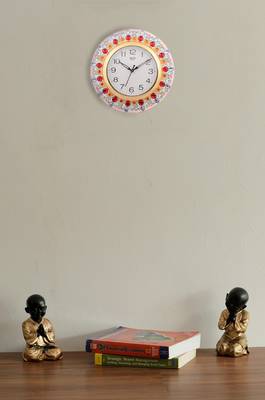 Wooden Papier Mache Ornamental Handcrafted Wall Clock 2