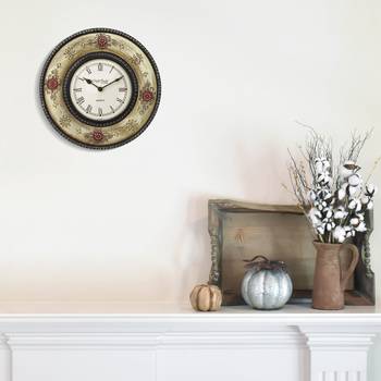 Ethnic Design Handcrafted Wooden Wall Clock 2