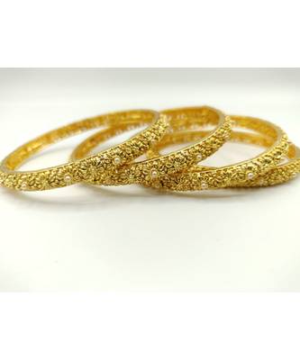 Gold stone bangles 3