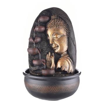 Oval Textured Lord Buddha Water Fountain 5