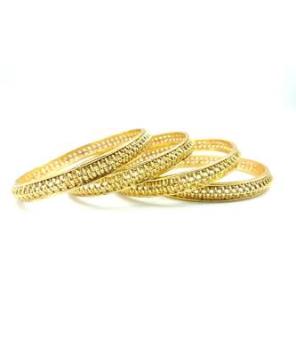 Gold Plated Designer Bangles Set Of 4 1