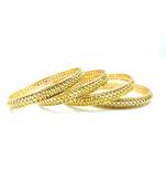 Gold Plated Designer Bangles Set Of 4