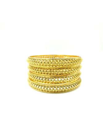 Gold Plated Designer Bangles Set Of 4 2