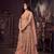 Orange embroidered net salwar